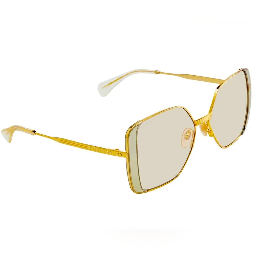 New Gucci Yellow Butterfly Ladies
Sunglasses GG0992S 001 59